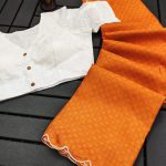 Manipuri Cotton Kota Chex Mustard Yellow Saree