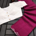 Manipuri Cotton Kota Chex Wine Saree
