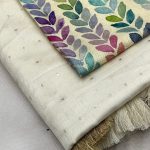 Soft Cotton Linen Saree Ivory Off White