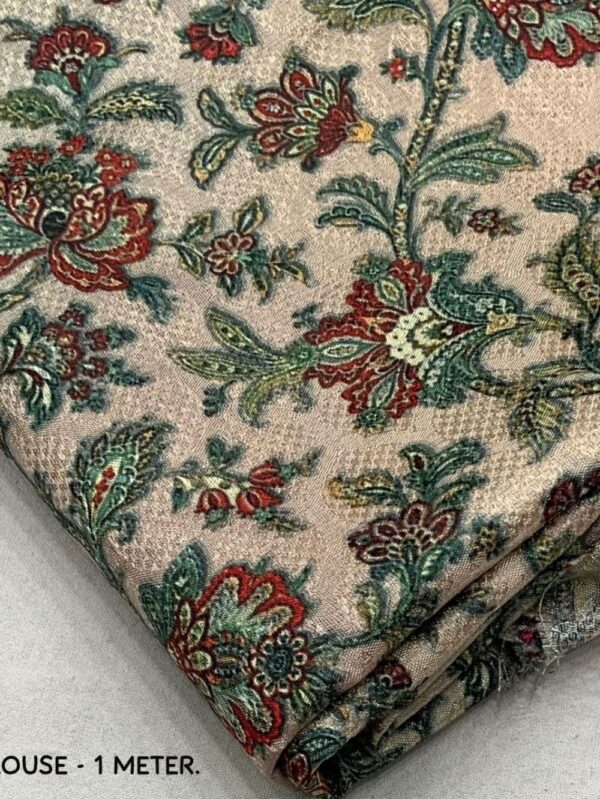 Crush Chiffon Rama Green Blouse