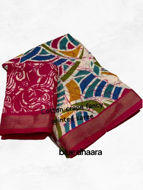 Rani Color Fancy Cotton Printed Saree