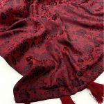 Self-Woven Soft Cotton Crape Reddish