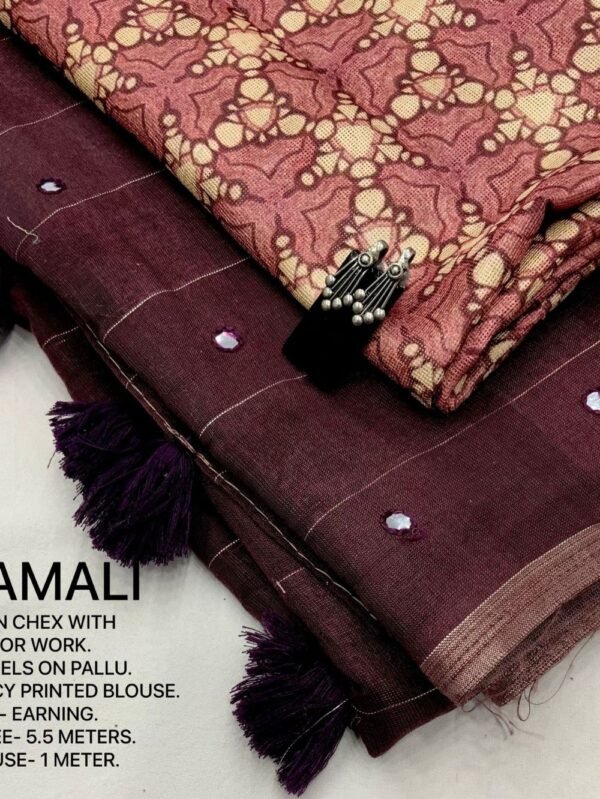 Linen Saree Jamali