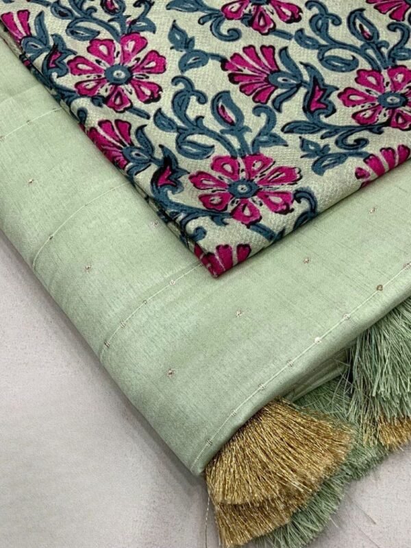 Soft Cotton Linen Mint Green