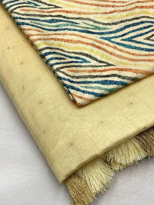 Soft Silk Cotton Linen Lemon Color