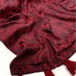 Self-Woven Soft Cotton Crape Reddish